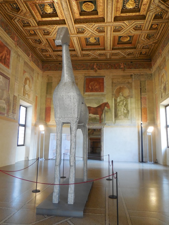 In the Hall of Horses at Palazzo Te in Mantova Italy
