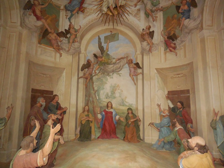 Inside one of the chapels at Sacri Monte di Ossuccio on Lake Como
