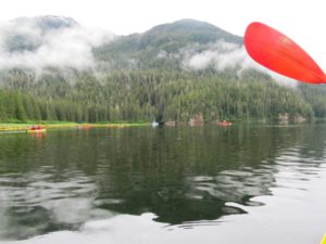 Kayaking in the Salt Chuck near Port Houghton in SE Alaska