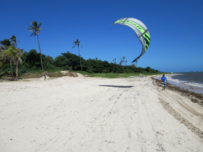 Kite surfing on St. Lucia