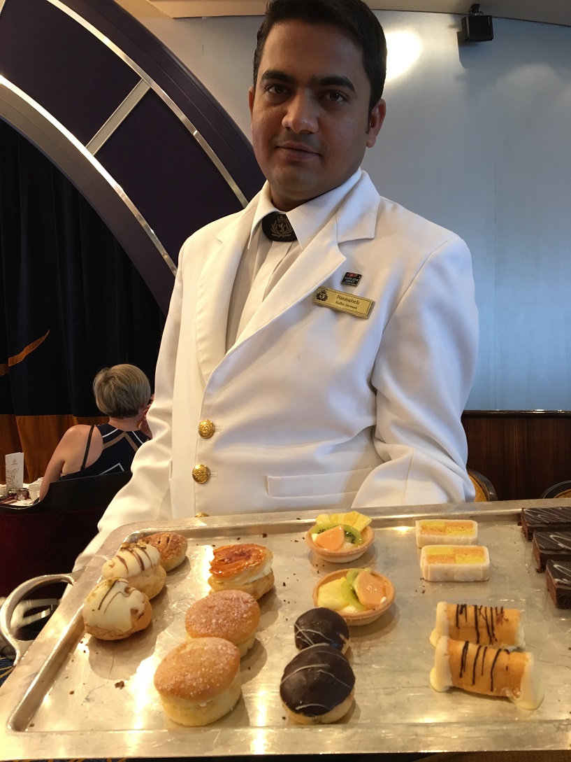 Last afternoon tea aboard Queen Mary 2