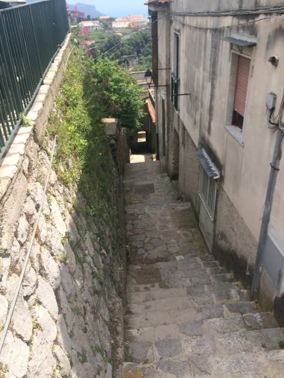 Locals walk hundreds of steps daily on Amalfi Coast