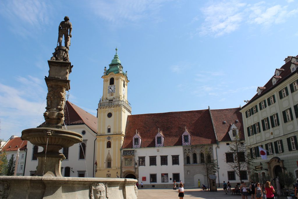 Main square in Bratislava