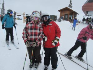 Mel with Eileen before she ditched us at Beaver Creek