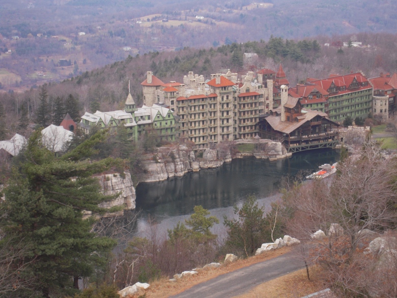 Historic Mohonk Mountain House not far from New York City