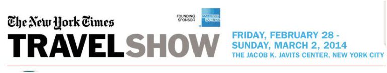 Eileen to present at the NY Times Travel Show