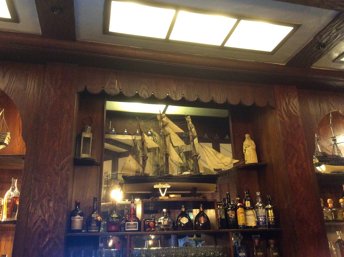 One of the replica ships in the Ships Tavern at the Brown Palace