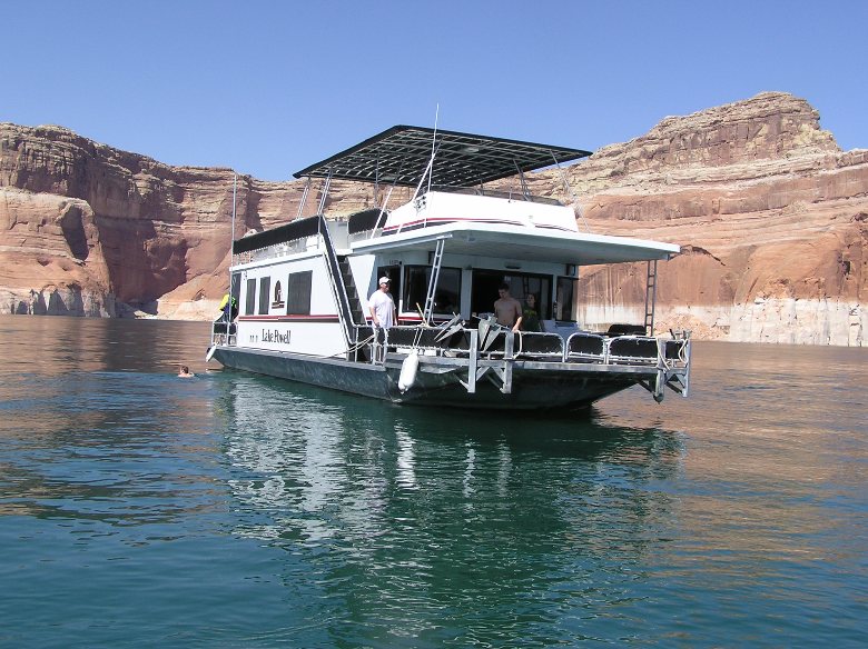 On a houseboat in Lake Powell — a great place to gather families together