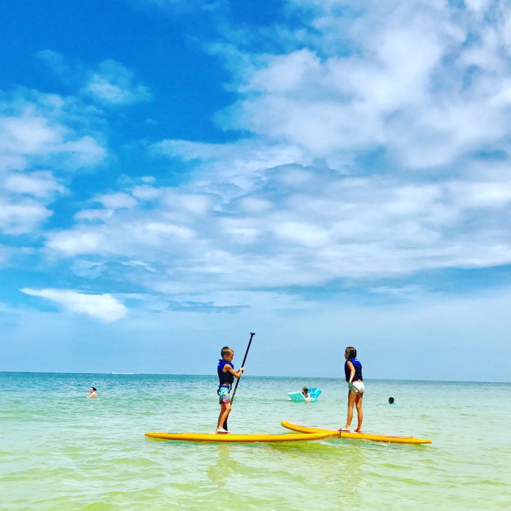 Paddle boarding fun at JW Marriott Marco Island Beach Resort