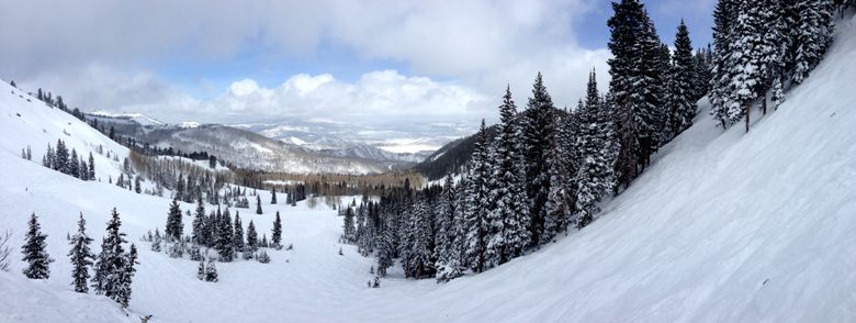 Panoramic view at The Canyons