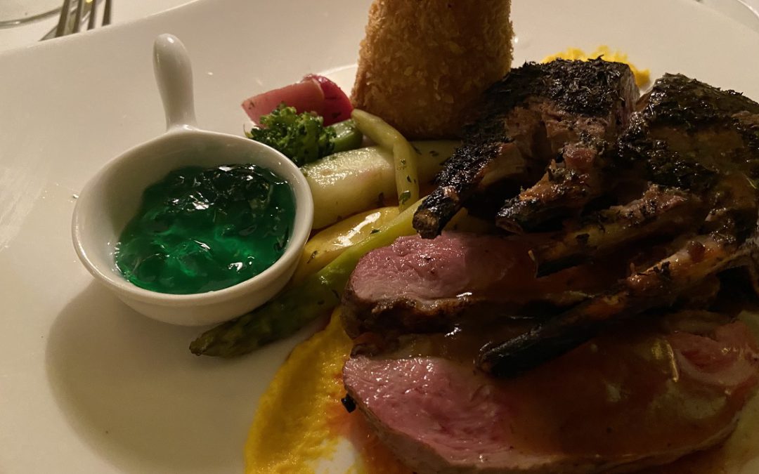 Duck and Lamb at the French Restaurant