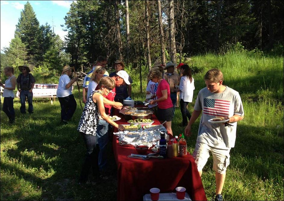 Picnic at the Bar W Guest Ranch in Montana