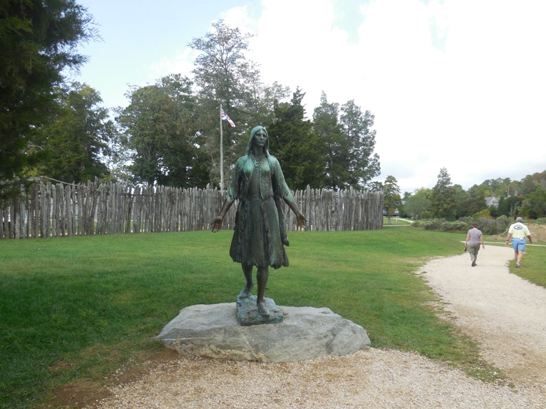 Pocahontas statue at Historic Jamestowne