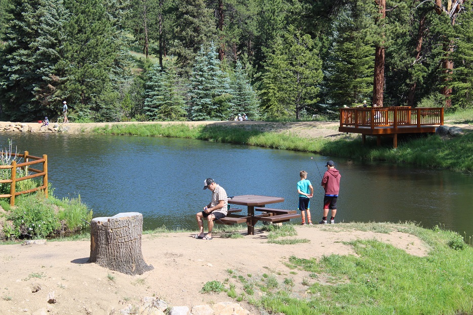 Pond fishing at YMCA of the Rockies
