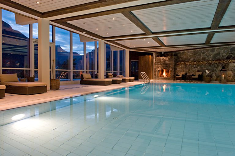 At the Hotel Union (and spa) in Geiranger, Norway