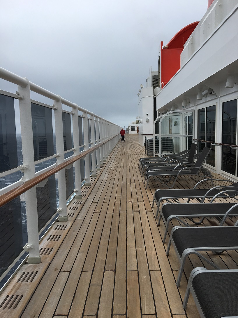 Walk it off on promenade on Queen Mary 2