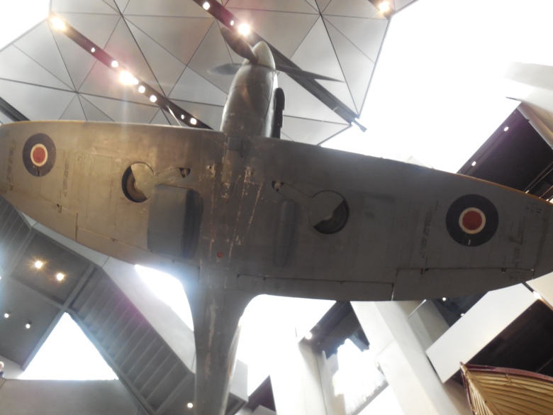 RAF Spitfire from World War II at Imperial War Museum in London