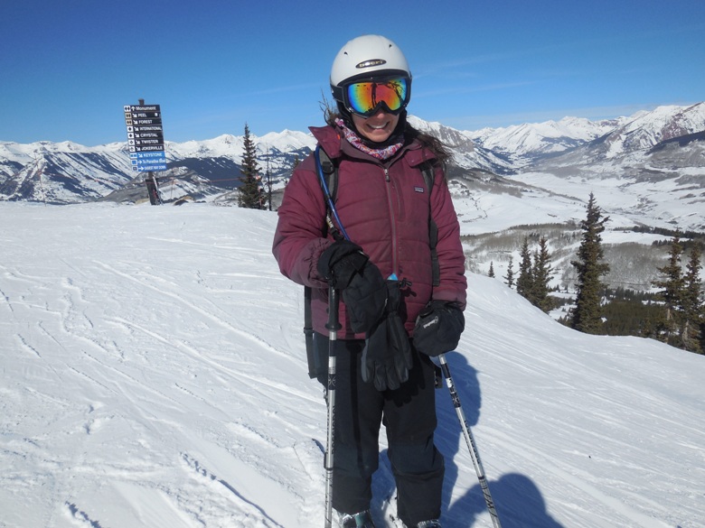 Reggie Yemma at the top of Crested Butte Mountain