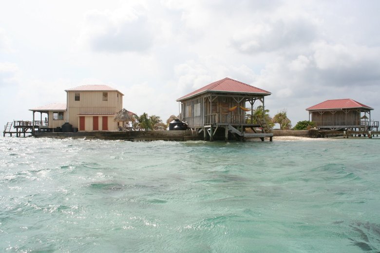 A tiny island on the reef off Belize