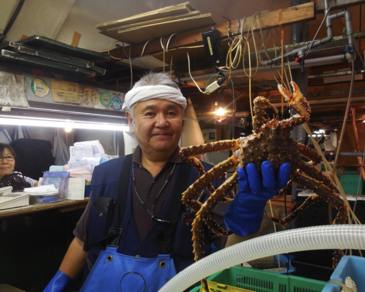 Japanese king crab at Tokyo Fish Market