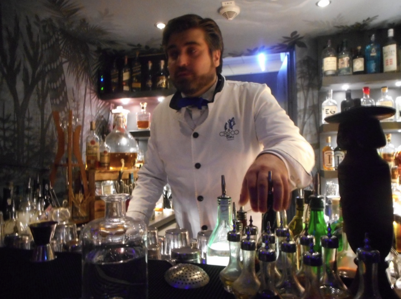 Bartender at Le Croco Bleu in Berlin