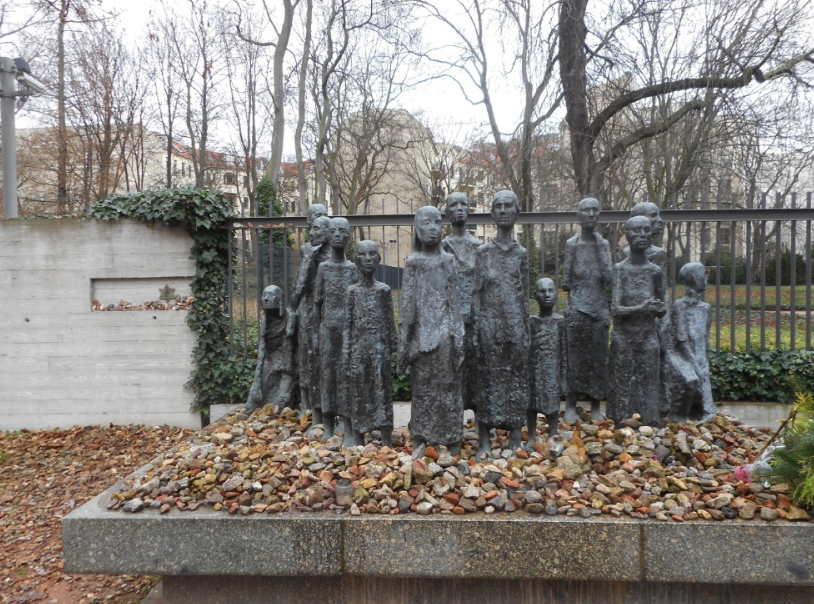 Memorial to Holocaust victims at cemetery in Berlin's Jewish Quarter