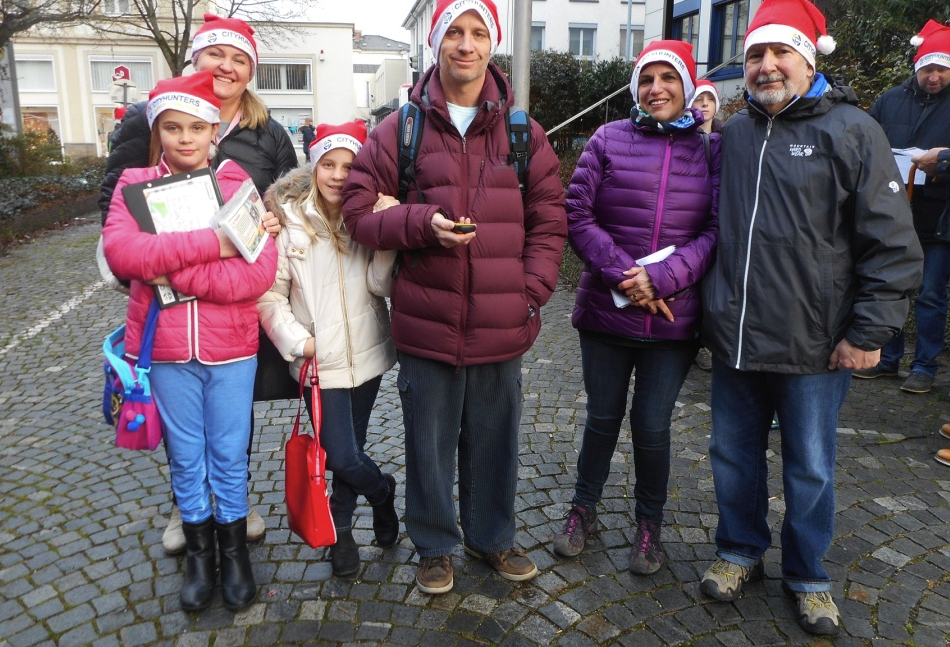 Our team the Superstars gets ready for the GPS scavenger hunt in Bamberg