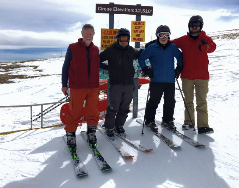The Yemma boys at the top of Snowmass