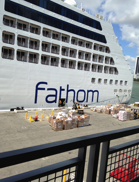 Provisioning for first American cruise to Cuba
