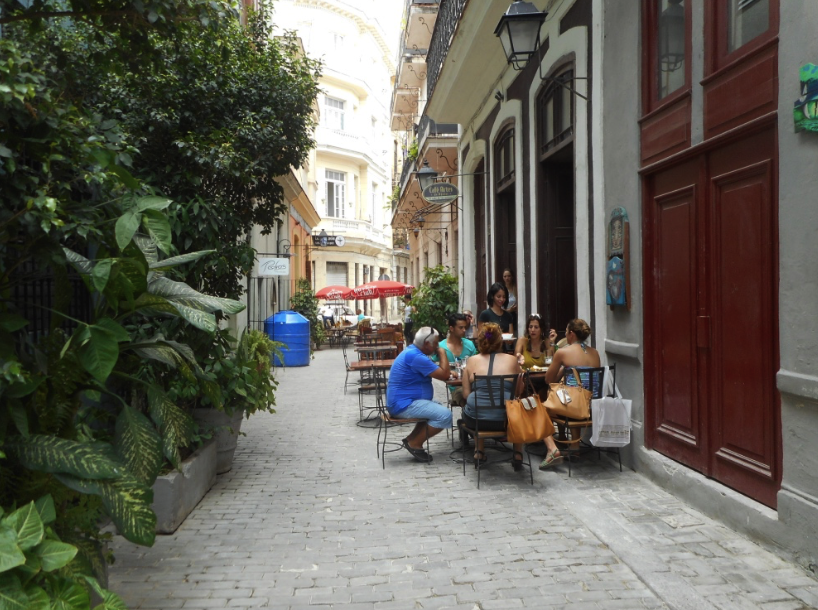 Aguilar Street in Old Havana, aka "Barber Alley"