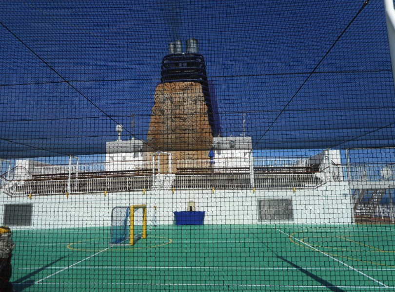 Sports area and climbing wall on Norwegian Gem