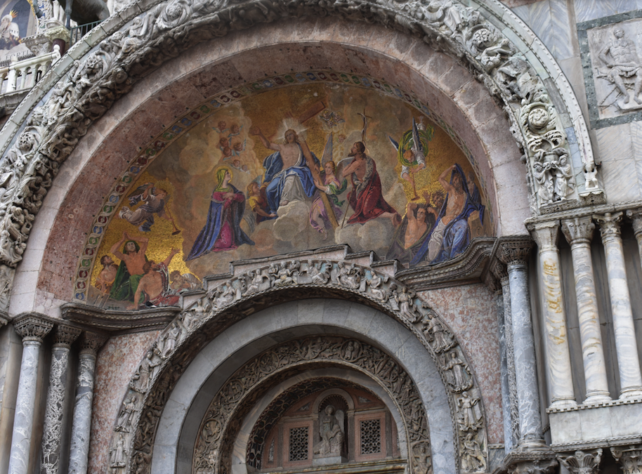 Mural over the main entrance to St Marks Basilica