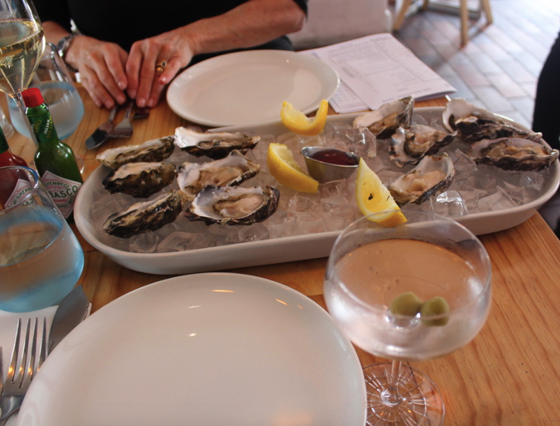 Fresh tasty and cheap oysters at the Sea Breeze in Cape Town