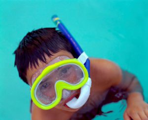 Snorkeling is a fun activity with kids