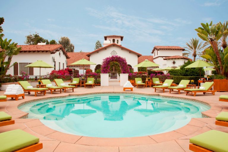 Relaxing and thinking fitness at the Omni La Costa Resort and Spa in CA