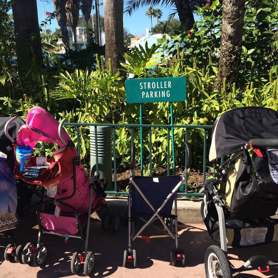 Stroller Parking at Walt Disney World