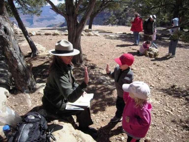 SWEARING IN THE NEW JUNIOR RANGERS