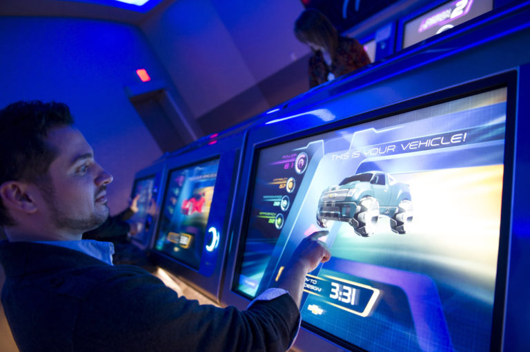 Testing out the new Test Track at Disney World’s Epcot