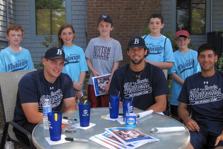 Brewster Whitecaps and young fans