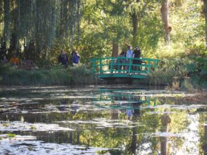 The Japanese Bridge over the pond in Monet's Garden