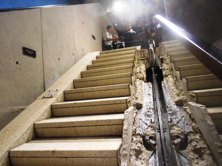 The "Survivor Staircase" at the 911 Memorial Museum