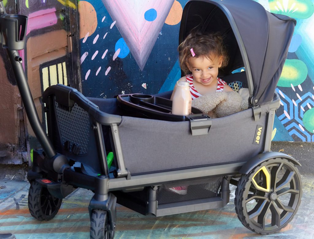 The Veer Cruiser, a rugged double stroller and durable wagon