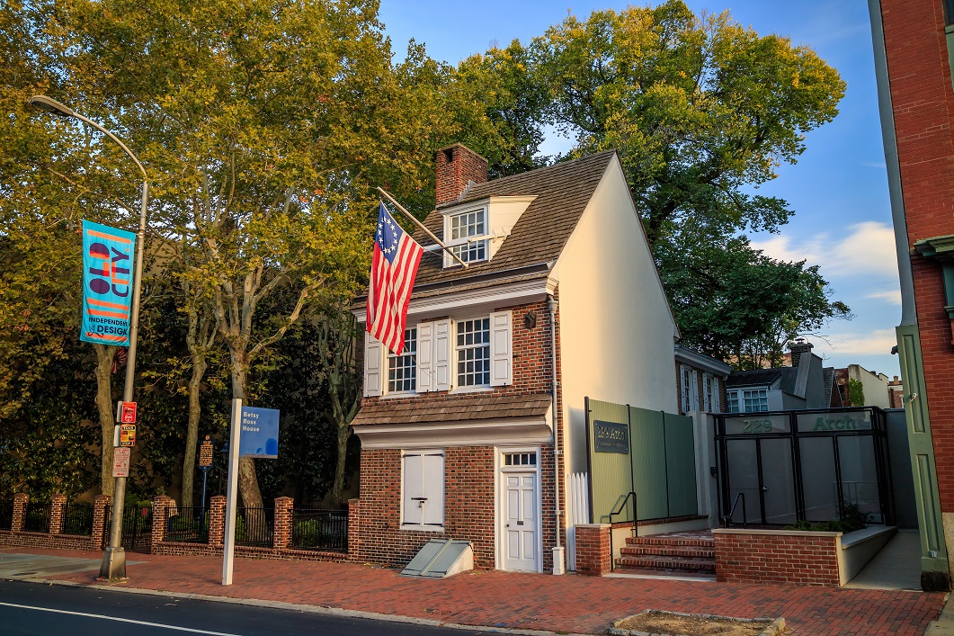 The historic Betsy Ross house