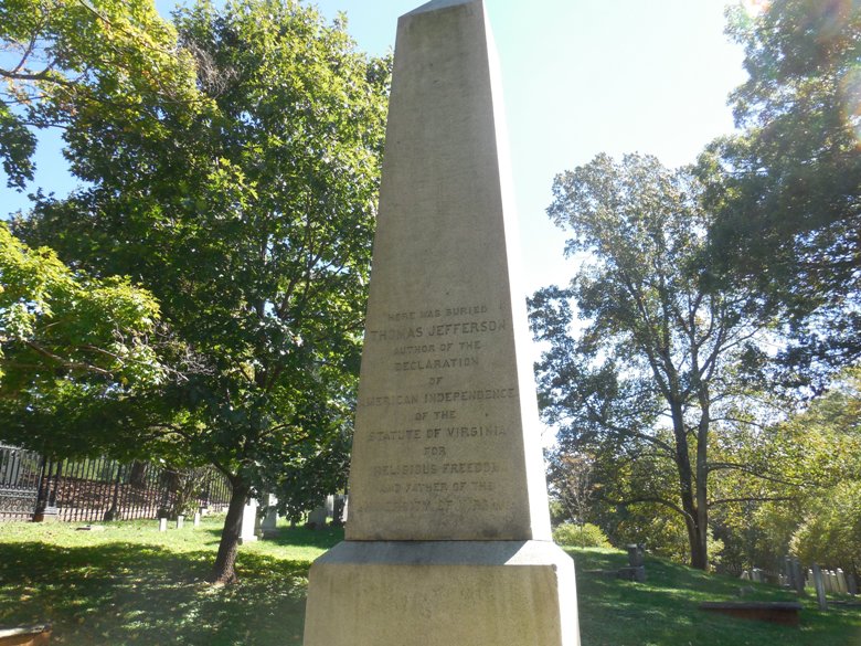 Thomas Jefferson's gravesite at Monticello