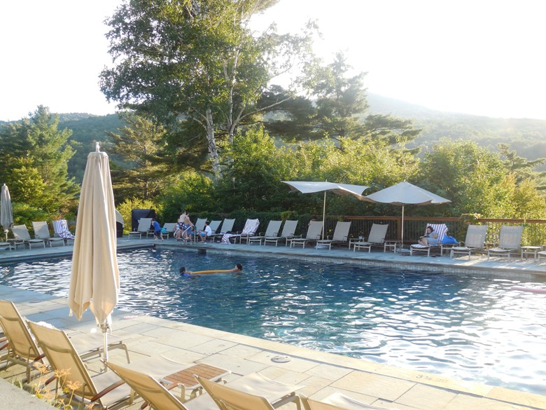 The pool at Topnotch Resort and Spa in VT