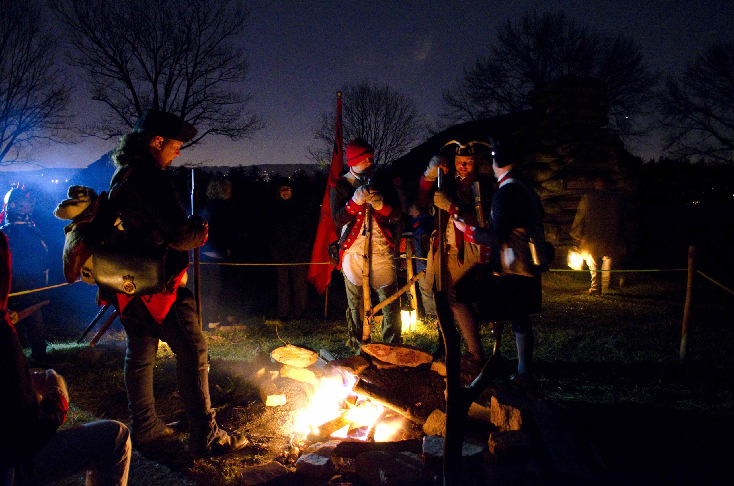 Reenactment of Valley Forge encampment