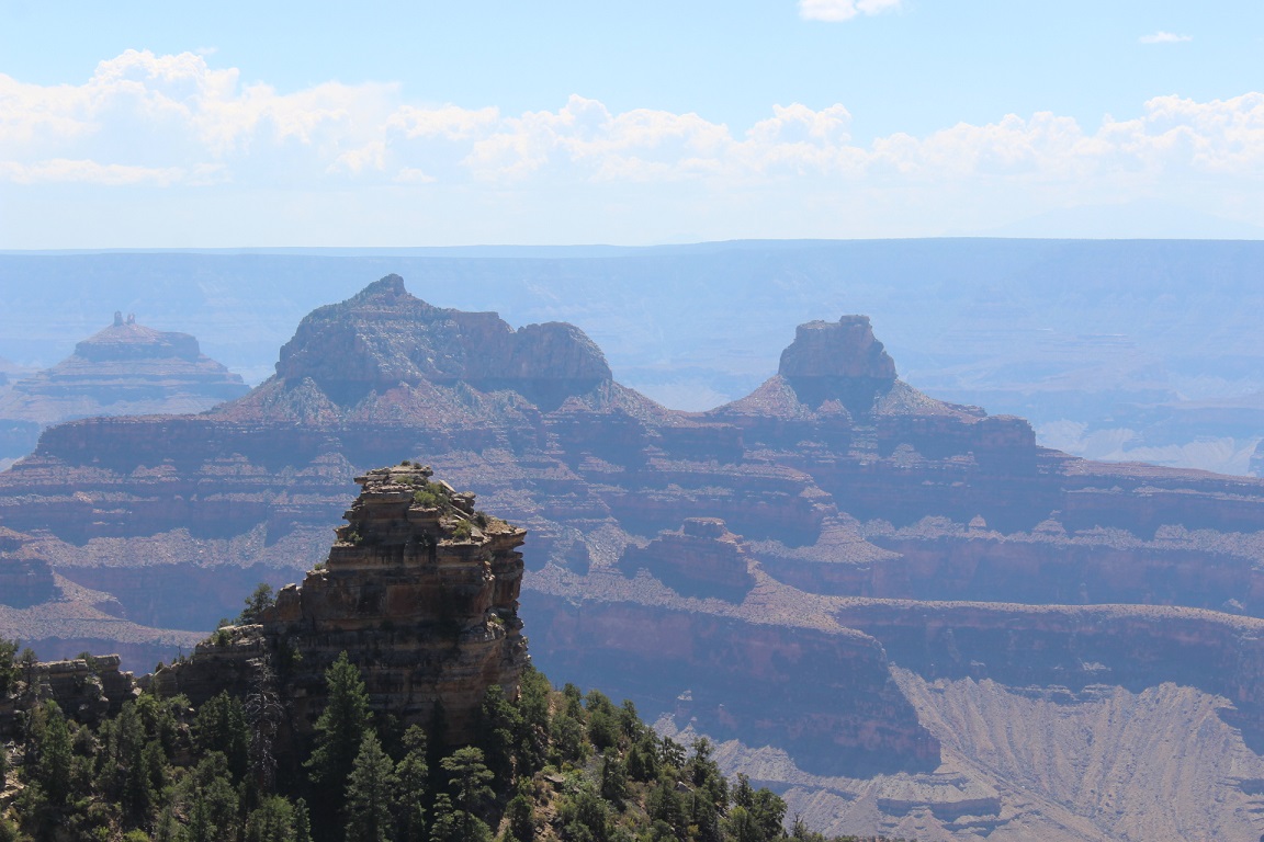 View from Widforss Point on North Rim of Grand Canyon NP