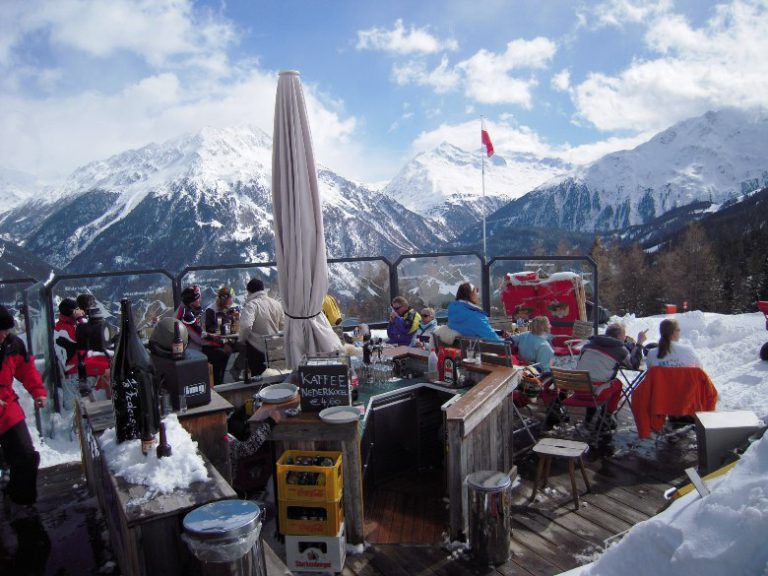 SITTING IN THE ALPINE SUN