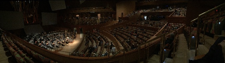 Walt Disney Concert Hall inside (panorama view)