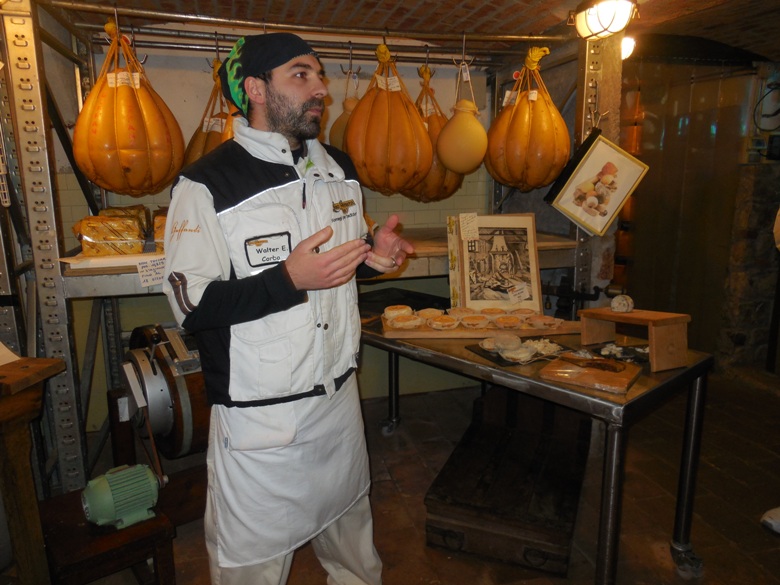 Walter Carbo explains the cheese aging process